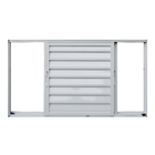 Portinhola de Correr 2 Folhas Alumínio Branco 0,80x1,40m Linha Vivace Artens