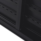 Portinhola de Correr 2 Folhas Alumínio Preto 0,80x1,40m Linha Vivace Artens