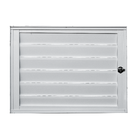 Portinhola de Giro Alumínio Branco 0,60x0,80m Lado para Fora Linha Vivace Artens