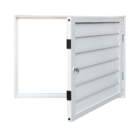 Portinhola de Giro Alumínio Branco 0,80x0,80m Lado para Fora Linha Vivace Artens