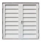 Portinhola de Giro 2 Folhas Alumínio Branco 0,80x0,80m Lado para Fora Linha Vivace Artens