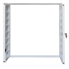 Portinhola de Giro 2 Folhas Alumínio Branco 0,80x1,00m Lado para Fora Linha Vivace Artens