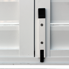 Portinhola de Giro 2 Folhas Alumínio Branco 0,80x1,00m Lado para Fora Linha Vivace Artens