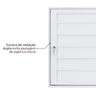 Portinhola de Giro Alumínio Branco 60x60cm Lado para Fora Linha Vivace Artens