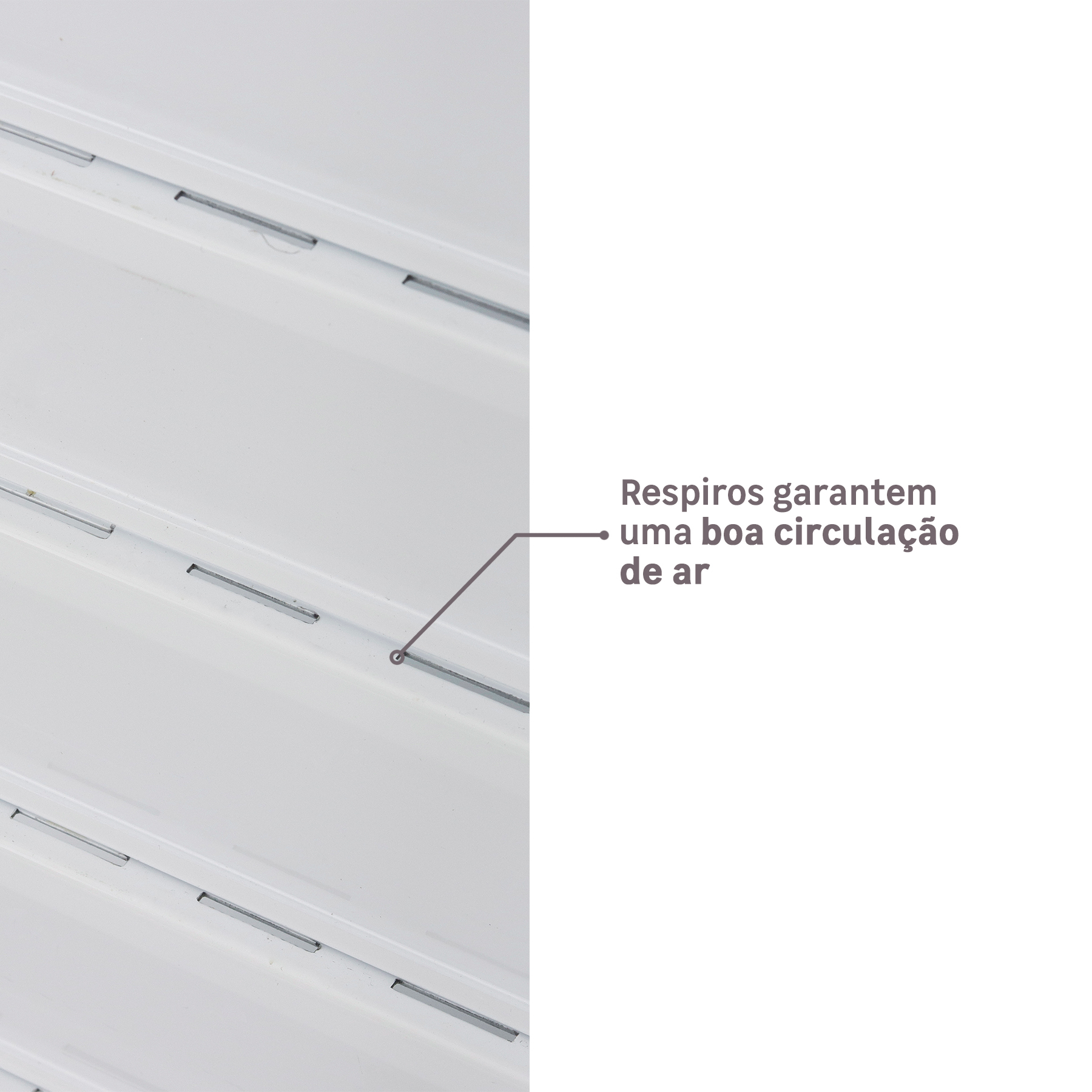 Portinhola de Giro em Alumínio Vivace Artens: Respiros garantem uma boa circulação de ar