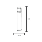 Poste / Balizador De Jardim Taschibra Circolare Led 30cm 8w B