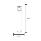 Poste / Balizador De Jardim Taschibra Circolare Led Solar 65c