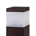 Poste Balizador 30cm P/ Jardim Em Alumínio p/ lâmpada E27 - M