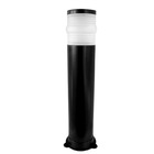 Poste Balizador Aluminio Sinaleiro Preto 50cm