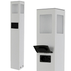 Poste Balizador Com Tomada Para Jardim Led E27 50 Cm Branco