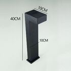 Poste Balizador De Jardim 40cm Em Alumínio Preto Rl