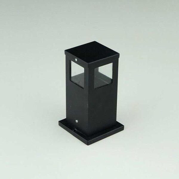 Poste Balizador De Jardim 4 Vidros Pequeno 25cm Em Alumínio P