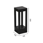 Poste Balizador De Jardim Astraled Jovy 30cm 7w Bivolt Preto