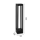 Poste Balizador De Jardim Astraled Jovy 60cm 7w Bivolt Preto