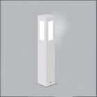 Poste Balizador De Jardim Em Alumínio 4 Vidros Retangular 50c