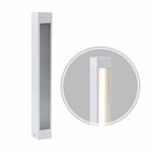 Poste Balizador De Jardim Externo Branco + T8 60cm Luz Fria S