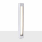 Poste Balizador De Jardim Externo Branco P/ Tubular T8 Starlu