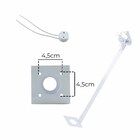 Poste Balizador De Jardim Externo Marrom + T8 60cm Luz Fria S