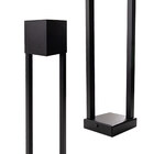 Poste Balizador De Jardim Flash Externo Preto Moderno 1xgu10