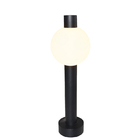 Poste Balizador De Jardim Orbital Preto 40cm Led 12w 3000k Bi