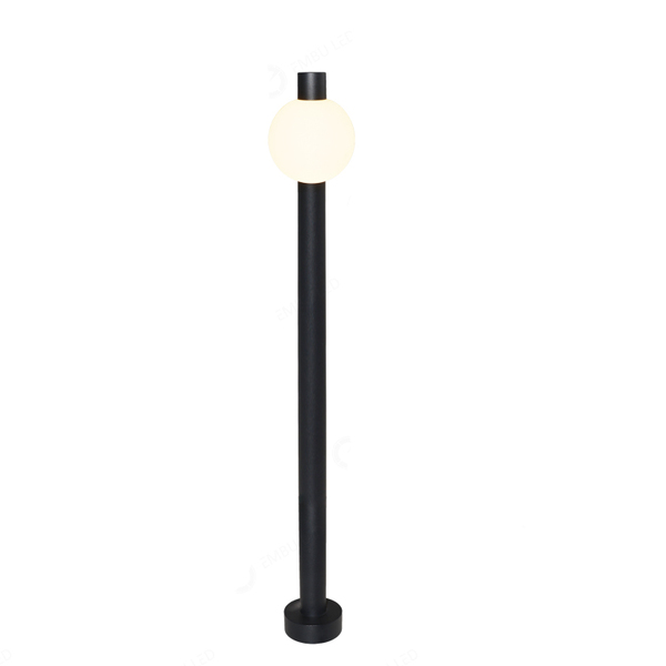 Poste Balizador De Jardim Orbital Preto 74 5cm Led 12w 3000k