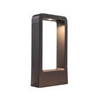 Poste Balizador De Jardim Side Preto 30cm Led 10w 3000k Bivol