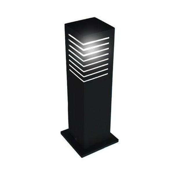 Poste Balizador De Rasgo Pantona Preto 50cm Para 1 Lâmpada E-