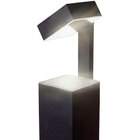 Poste Balizador Jardim Luminária Direcional Gu10 Marrom