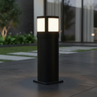 Poste Balizador Jardim Preto 30cm Ip65 Led 8w 3000k Bivolt 15