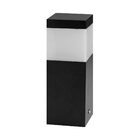 Poste Balizador Preto 20cm P/ Jardim Em Alumínio St2791