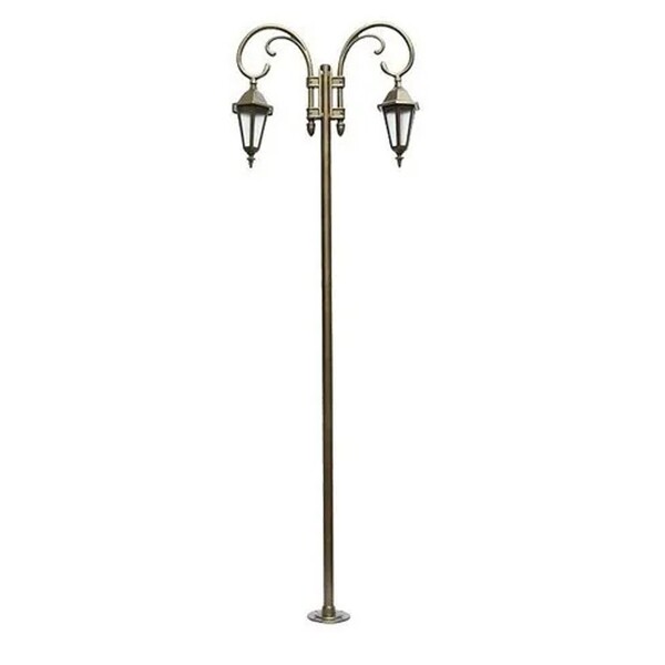 Poste Berlim Jardim De Alumínio 02 Luminárias Verona 2 63m