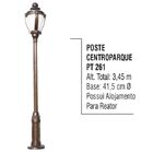 Poste Centroparque P/ Jardim De Alumínio 01 Luminária 3 30m
