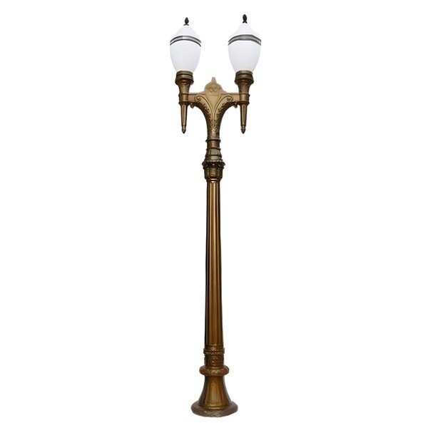 Poste Colonial Curitiba Jardim De Alumínio 02 Globo 4 94m