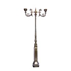 Poste Colonial De Jardim Paris 02 Globos Alumínio 307cm