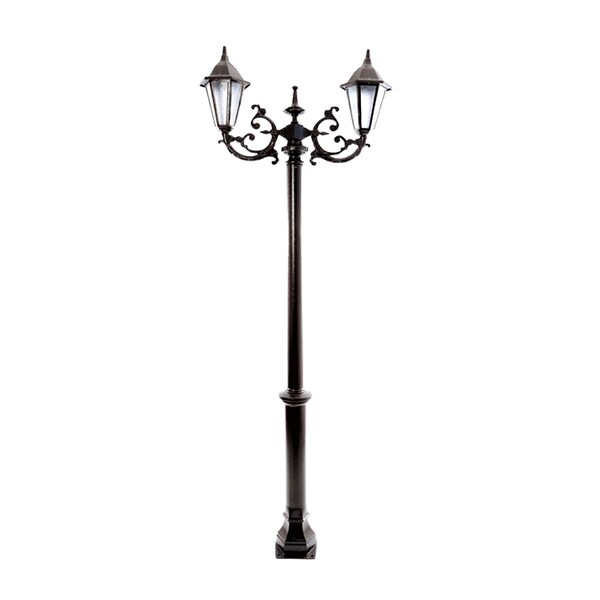 Poste Colonial De Jardim Porto Alegre Alumínio Fundido 226cm