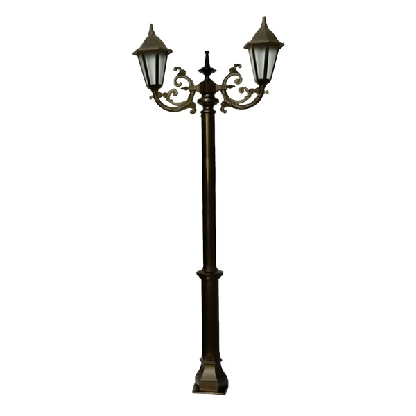 Poste Colonial De Jardim Porto Alegre Alumínio Fundido 226cm