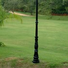 Poste Colonial Francês Jardim De Alumínio 01 Luminária 1 70m
