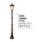 Poste Colonial Genebra Para Jardim De Alumínio 1 97m