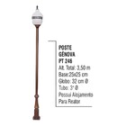 Poste Colonial Gênova Para Jardim De Alumínio 3 50m