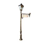 Poste Colonial Kansas Para Jardim Alumínio C. S. Placa 3 20m