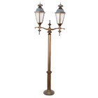 Poste Colonial Londres Jardim Alumínio 02 Luminárias 2 52m