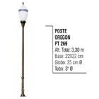 Poste Colonial Oregon Para Jardim De Alumínio 3 30m