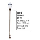 Poste Colonial Oregon Para Jardim De Alumínio 3 30m