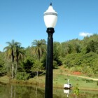 Poste Colonial Republicano Jardim De Alumínio 01 Globo 3 50m