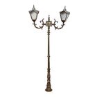 Poste Colonial Veneza Jardim De Alumínio 02 Luminária 2 42m
