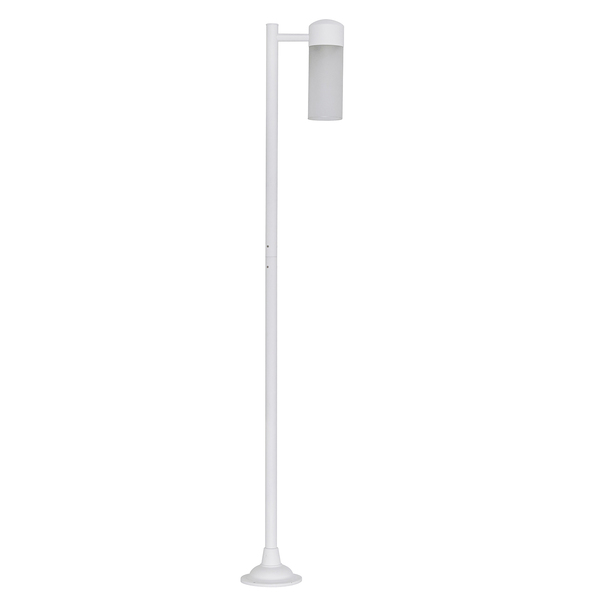Poste de Jardim 1 Lâmpada Branco Metal 1,8m Femarte