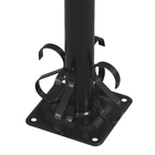 Poste de Jardim 1 Lâmpada Preto Metal 1,76m Ideal