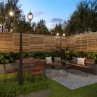 Poste de Jardim 2 Lâmpadas Preto Metal e Vidro 2,4m IP43 Lille Biancoluce