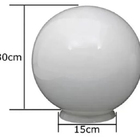 Poste De Jardim Colonial 2,16m Com Globo Vidro