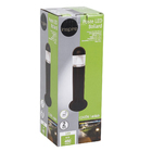 Poste de Jardim Preto LED 6W Luz Amarela 0,3m IP65 Inspire